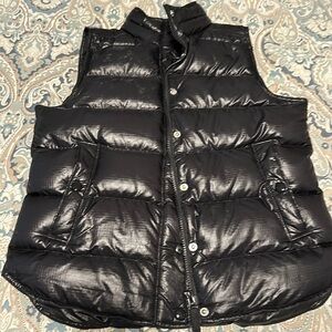 JCREW - black puff vest